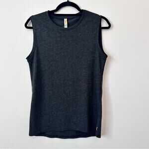 Lucy Charcoal Grey Muscle Tank / Sleeveless Tank Size Small